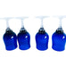 Vintage Celebrity Cobalt Blue with Clear Stem Water Goblets-Set of 4