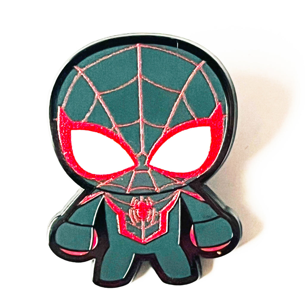 Disney Marvel Black SpiderMan Chibi Kawaii Mystery Pin