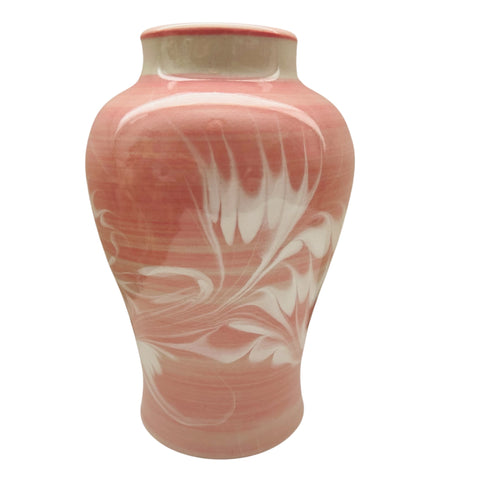 Vintage Swirl Pattern Porcelain Vase