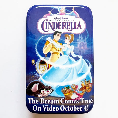 Cinderella Movie Release Walt October 4 Dreams Come True Video Pin Button