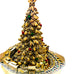 THINGS REMEMBERED Gold Tree and Train Musical Snow Globe