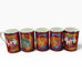 Vintage Golden Christmas Dunoon Santa Holiday Mugs Set of 5