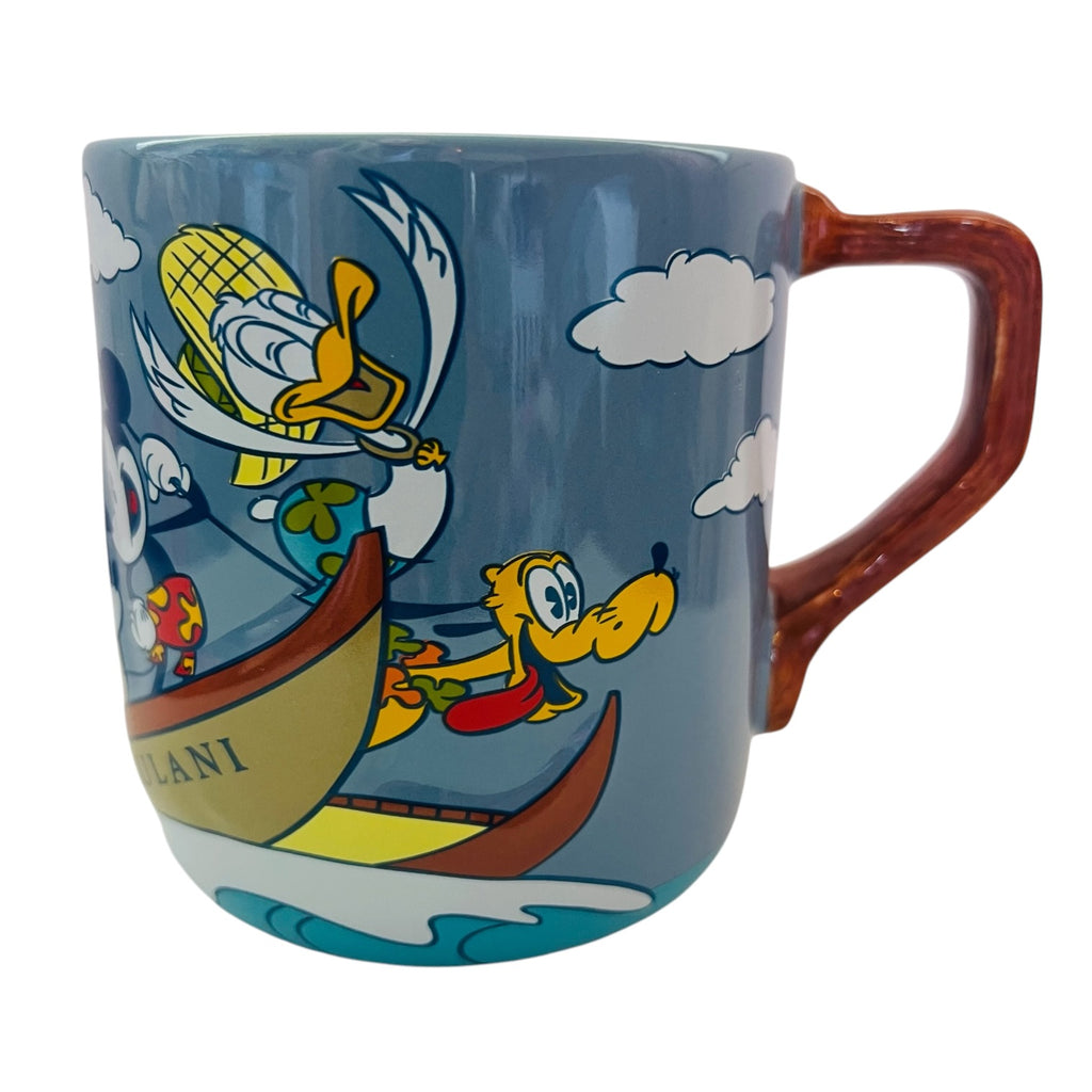 Disney AULANI Resort Alpha Life KO Olina Hawaii Mickey Pluto Ceramic Mug