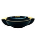 Vintage Guinness Arklow Pottery Black and Gold Ashtray