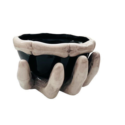 Ashland Skeleton Hand Black Bowl