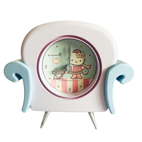 Vintage Sanrio Hello Kitty 2004 Couch Collectible Mini Alarm Clock Rare