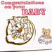 Disney Cast Exclusive Baby Girl Congratulations Disney Card & Pin Set