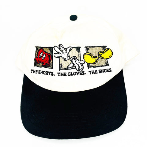 Vintage Walt Disney World Canvas Hat Cap Mickey Mouse Snapback Hat