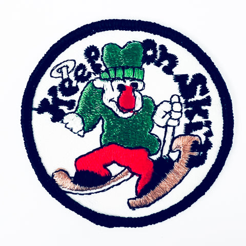 Vintage Keep on Ski'n Skier Embroidered Souvenir Skiing Patch