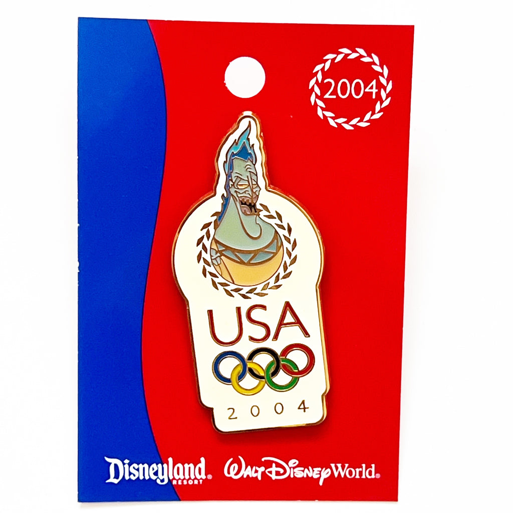 Disney DLR USA Olympics 2004 Logo Hades Villain Hercules Pin