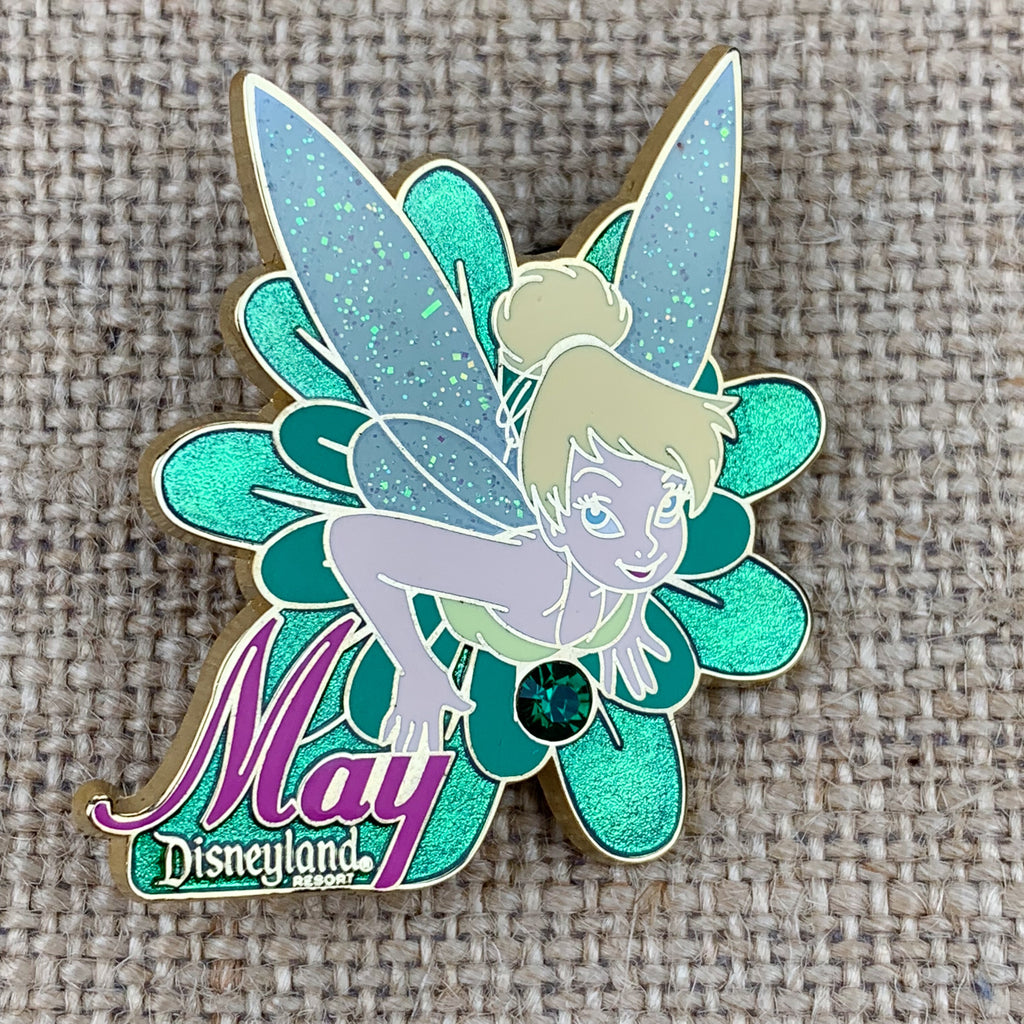 Disneyland DLR Tinker Bell Birthstone Collection 2008 May Emerald Pin