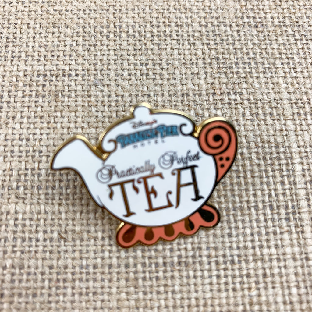 Disneyland Practically Perfect Tea Pot Paradise Pier Hotel Disney Pin