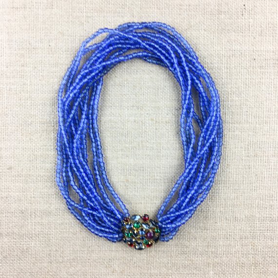 Vintage Vogue Designer Muti Strand Necklace