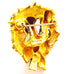 Disney Christmas Wreath  Gold Tone Green Enamel Tigger Brooch Pin