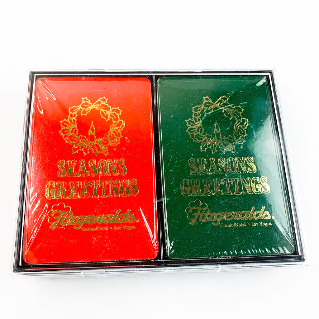 Vintage Fitzgerald’s Casino Seasons Greetings Las Vegas Playing Cards