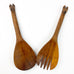 Vintage Hand Carved Wooden Zebra Salad Serving