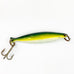 Vintage Metal Saltwater Fishing Straggler Yellow / Green Lure