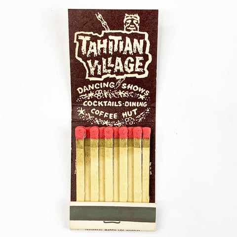 Tahitian Village CA Cocktail Lounge Tiki Matchbook