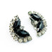 Vintage Rhinestone Costume Clip On Earrings