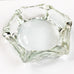 Vintage Clear Heavy Glass Octagon Ashtray