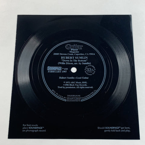 Hubert Sumlin Down In The Bottom DAYDREAM 33 1/3 RPM Flexi-disc Soundsheet