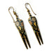 Vintage 1993 Laurel Burch Flower Dangle Earrings