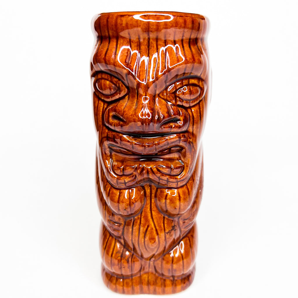 Vintage Tiki Mug Taiwan Tumbler Ceramic Glaze