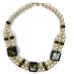 Vintage JAPAN Faux a Pearl Double Strand Necklace