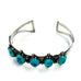 Vintage Sterling Silver Turquoise Cuff Bracelet