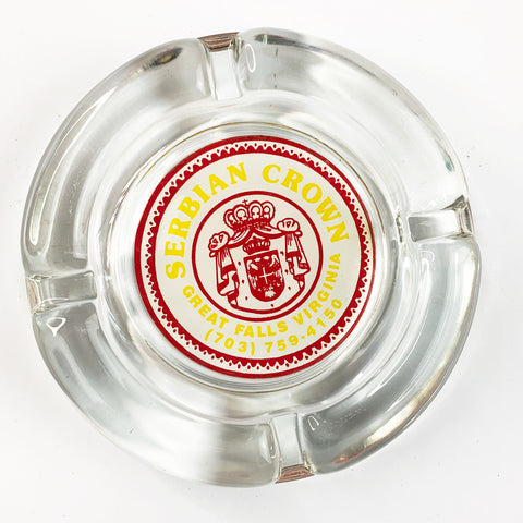 Vintage Serbian Crown Restaurant Virgina Ashtray