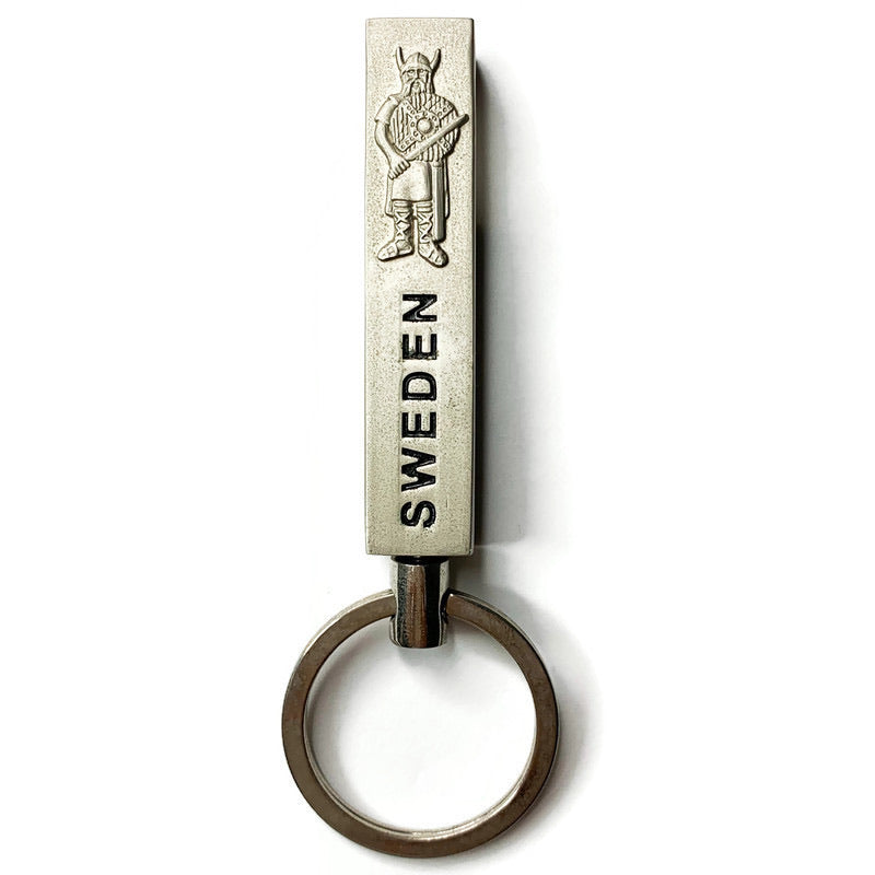Vintage Sweden Bottle Opener Keychain