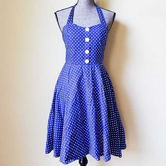 Sara U.S.A Vintage Retro Pin Up Halter Dress