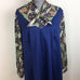 VTG Paisley Collar Trim Tie a Full Length Dress