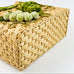 Vintage 60's Wicker Straw Woven Felt Grape Bag