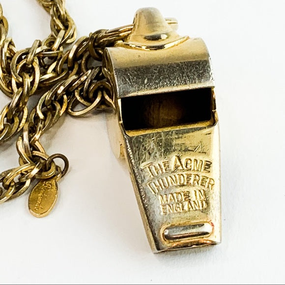 Vtg The Acme Thunder Bernard Link Chain Necklace